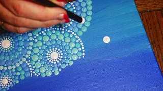 How to paint dot mandalas with Kristin Uhrig #30- The Mermaid