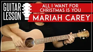 All I Want For Christmas Is You Guitar Tutorial 🎄🎸Mariah Carey Guitar Lesson |Easy Chords|