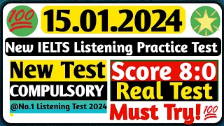 Latest IELTS Listening Practice Test 2024 | 15.01.2024 | #ielts @IELTSwithKamal