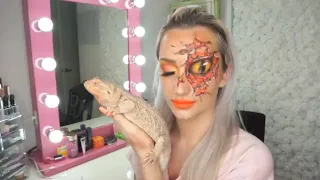 MOTHER OF DRAGONS MAKEUP TUTORIAL TRANSFORMATION! WITH MY BEARDED DRAGON