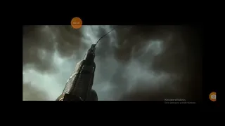 (geostorm Dubai) Burj khalifa gets hit a by tsunami