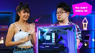 Bangsawan teaches Elizabeth Tan How to Build A RM22,000 ($5,500) AMD Gaming PC