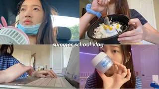 [vlog] summer school start, skincare unboxing, grocery store runs
