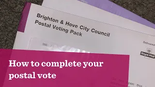 How to complete your postal vote