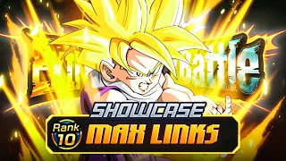 THE BEST WT EZA! AMAZING SUPPORT! EZA AGL SSJ GOHAN MAX LINKS SHOWCASE! [Dokkan Battle]