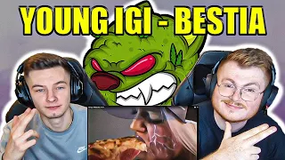 WE BACK!!! YOUNG IGI - BESTIA - ENGLISH AND POLISH REACTION