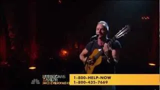 Sting "Message in a Bottle" Donate @ 800-HELP-NOW owww.redcross.org (Hurricane Sandy)