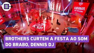 Noite de festa no BBB 24 com muita agitação ao som do Dennis DJ