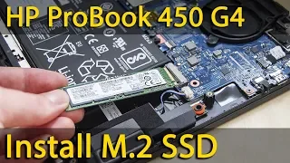 How to install M2 SSD in HP ProBook 450 G4