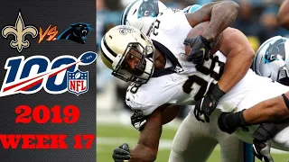 Saints vs. Panthers | NFL Week 17 Highlights