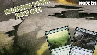 Trusting Titan Pays Off! | Amulet Titan | Modern Challenge | MTGO