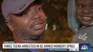 Three Teens Arrested After 13 Robberies in Less Than 10 Hours in DC | NBC4 Washington