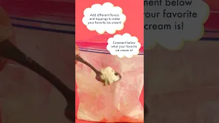 Fun Sensory Activity | Ice Cream in a Bag | Science Experiment for Kids | Science for Kids