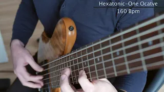 Hexatonic Scale on Bassguitar / One Octave / All 12 Keys