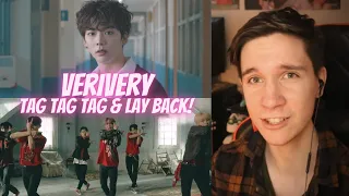 DANCER REACTS TO VERIVERY | "Tag Tag Tag" & "Lay Back" MVs & Dance Practices!