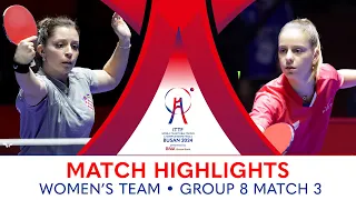 Mateja Jeger (CRO) vs Charlotte Lutz (FRA) | WT G8 - Match 3 | #ITTFWorlds2024