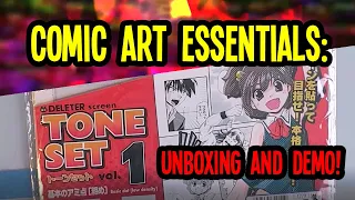 Comic Art Essentials : Unboxing and DEMO of DELETER screen tone set Vol.1