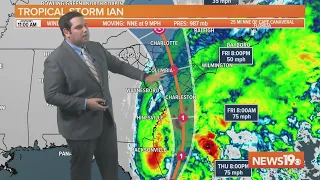 Tracking Ian update: System will be a hurricane when it strikes South Carolina