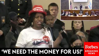 Chicago Citizens Confront Mayor Brandon Johnson About Proposal To Spend $70 Million More On Migrants