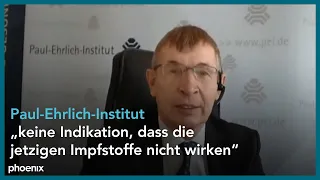 Prof. Klaus Cichutek zur Wirksamkeit und Sicherheit der zugelassenen mRNA-Impfstoffe am 14.01.21.