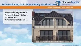 St. Peter-Ording: Ferienwohnung im Haus Nordseeblick mit Balkon, 50 Meter - FeWo-direkt.de Video