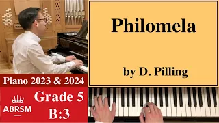 ABRSM Piano 2023-2024 Grade 5, B:3 Dorothy Pilling: Philomela [Piano Tutorial with Sheet Music]