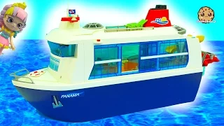 Strange Cruise Ship Trip 1 - Shopkins Happy Places Rainbow Kate Playmobil Vacation  Toy Video