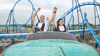 Reverse POV Video of Abyssus double launch roller coaster at Energylandia