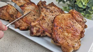 I learned from a family in America how to make such juicy pork chops with sauce