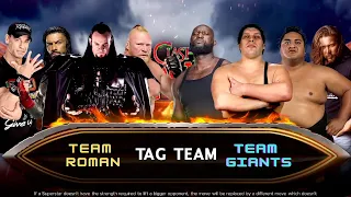 Team Giant Vs Team Roman Reigns Undertaker Brock Lesnar John Cena WWE 2K23 Gameplay