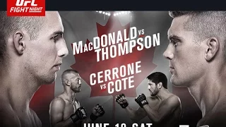 UFC Fight Night Ottawa MacDonald v Thompson Predictions