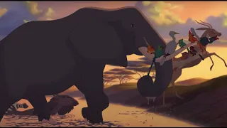 The Lion King. African Bush Elephant Screen Time