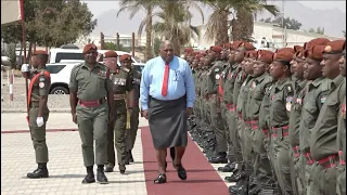 Fijian President accorded a guard of honor at the MFO South Camp, Sinai, Egypt