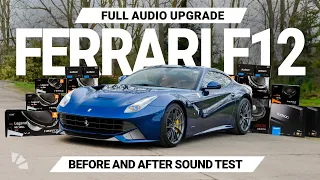 Ferrari F12 Audio Upgrade and Custom Subwoofer Installation