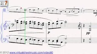 Max Bruch's, Kol Nidrei, Cello and Piano sheet music - Video Score