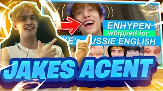 ENHYPEN WHIPPED FOR JAKE's AUSSIE ENGLISH Reaction