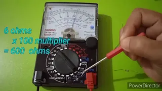 How to Read Resistance Values using Analog Multitester