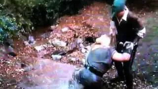 Men in tights - Bridge Fight Drowning