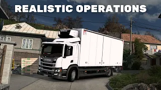 Realistic Operations-The Most Realistic Mods Euro Truck Simulator 2-Scania P220. [ETS2/1.50]