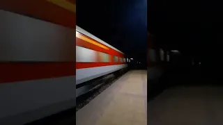 Dangerous Encounter In Midnight Rajdhani Meets Rajdhani Express At Full Speed #shorts