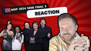 🇳🇴 MGP 2024 SEMI-FINAL 3 REACTION 🇳🇴 | MELODI GRAND PRIX 2024 REACTION | NORWAY EUROVISION 2024