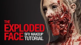 Halloween Gory face makeup tutorial