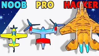 NOOB vs PRO vs HACKER in Plane Evolution