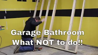 Framing a Garage Bathroom