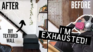 *BIG REVEAL* my ugly farmhouse stairway gets a massive transformation! | HOME MADE HOME