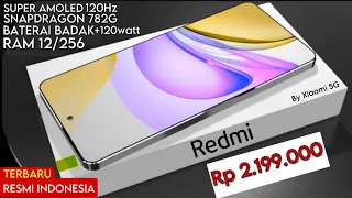 SUPER AMOLED 120Hz,SNAPDRAGON 782G,BATERAI BADAK +120Watt,RAM 12/256,CAMERA 108MP(Hp Terbaru)