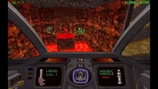 Descent (PC/DOS) 1995 "Lunar Outpost" Parallax Software Corp, Interplay Entertainment