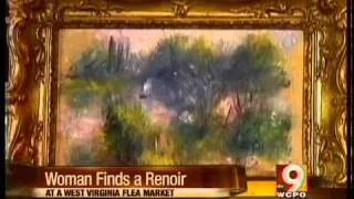 Woman finds Renoir painting at flea market