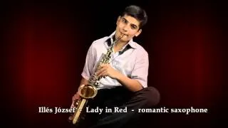 Lady in red romantic saxophone Illés József