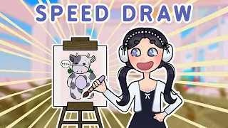 I TRIED PLAYING ROBLOX SPEED DRAW FOR AN HOUR (part.2)